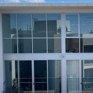 Reflective building window film